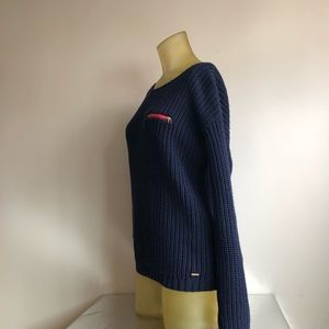 Tommy Hilfiger Navy Blue Knit Sweater